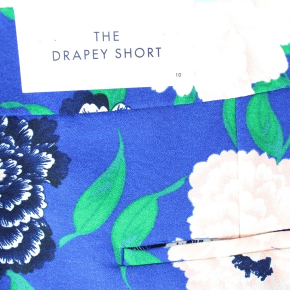 Ann Taylor NWT Floral the Drapey Short 10 30 - Picture 4 of 7